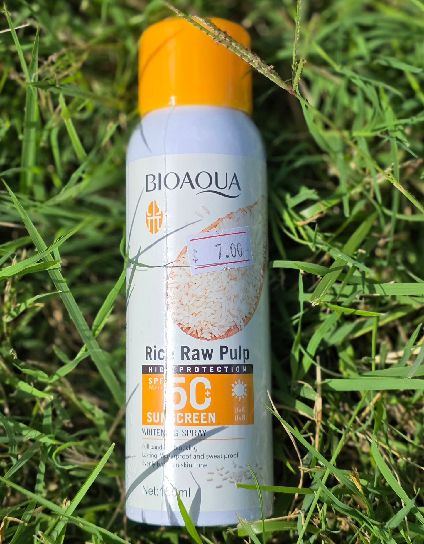 BIOAQUA Rice Raw Pulp Sunscreen Spray SPF 50+