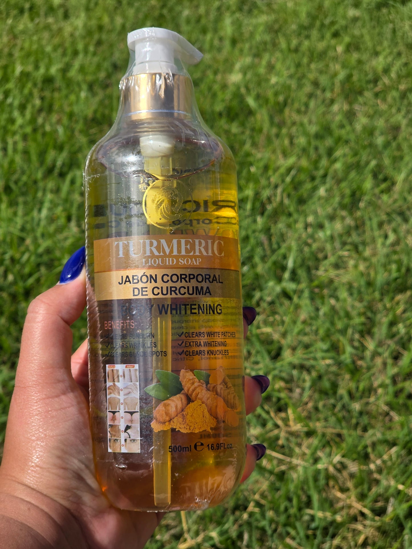 Turmeric Liquid Soap – Whitening Body Cleanser
