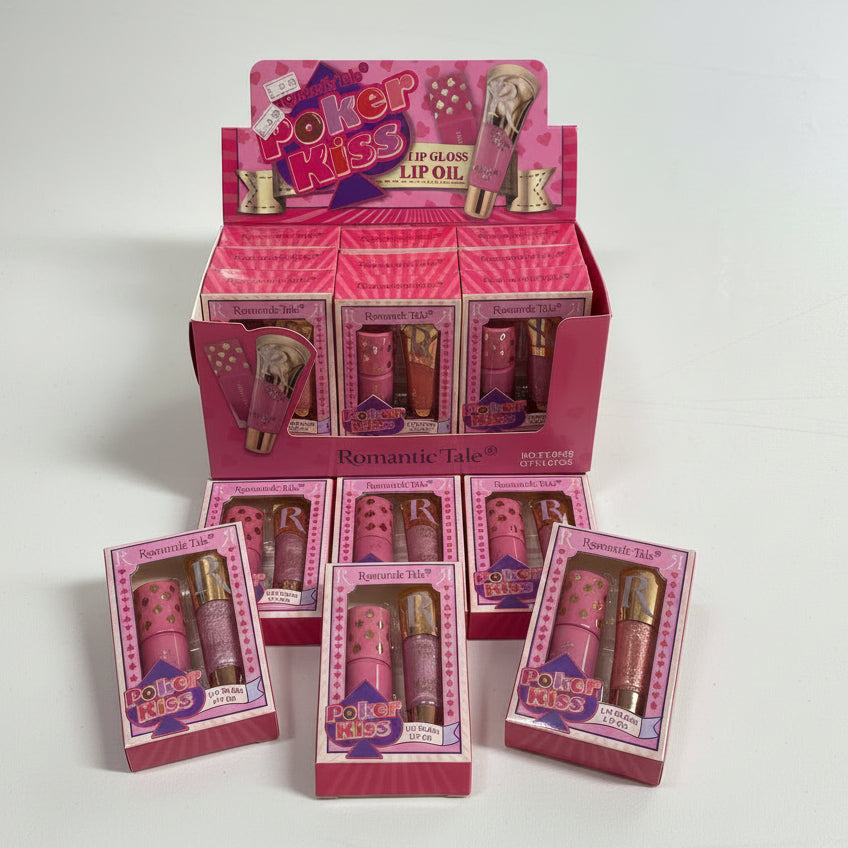 Poker Kiss 2-pc Lip Gloss & Lip Oil Set