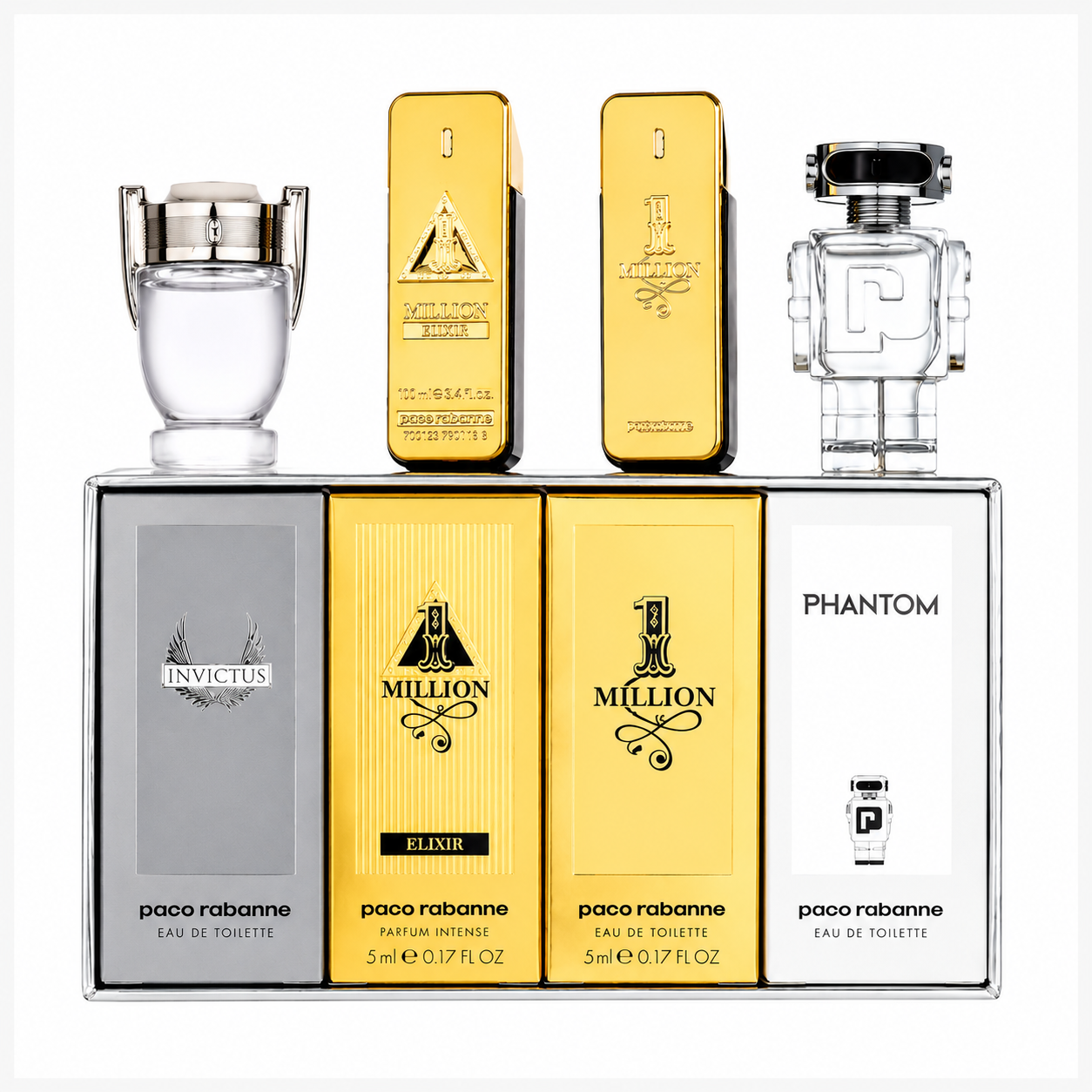 Paco Rabanne Men's Mini Set 4 Gift Set Fragrances
