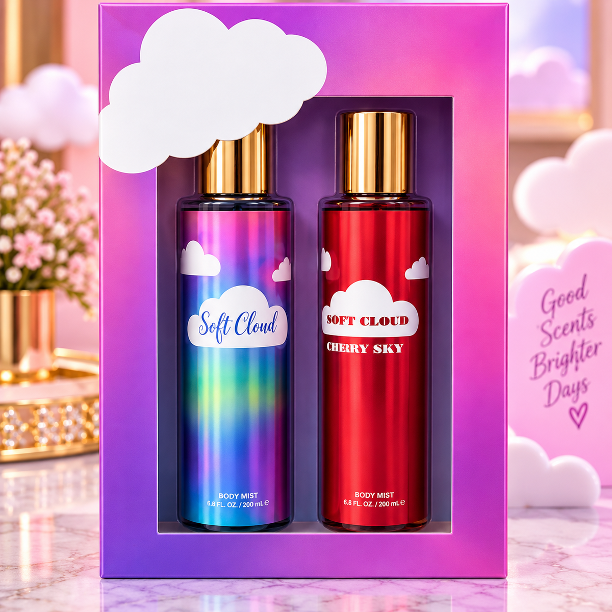 Soft Cloud & Cherry Sky Body Mist Gift Set