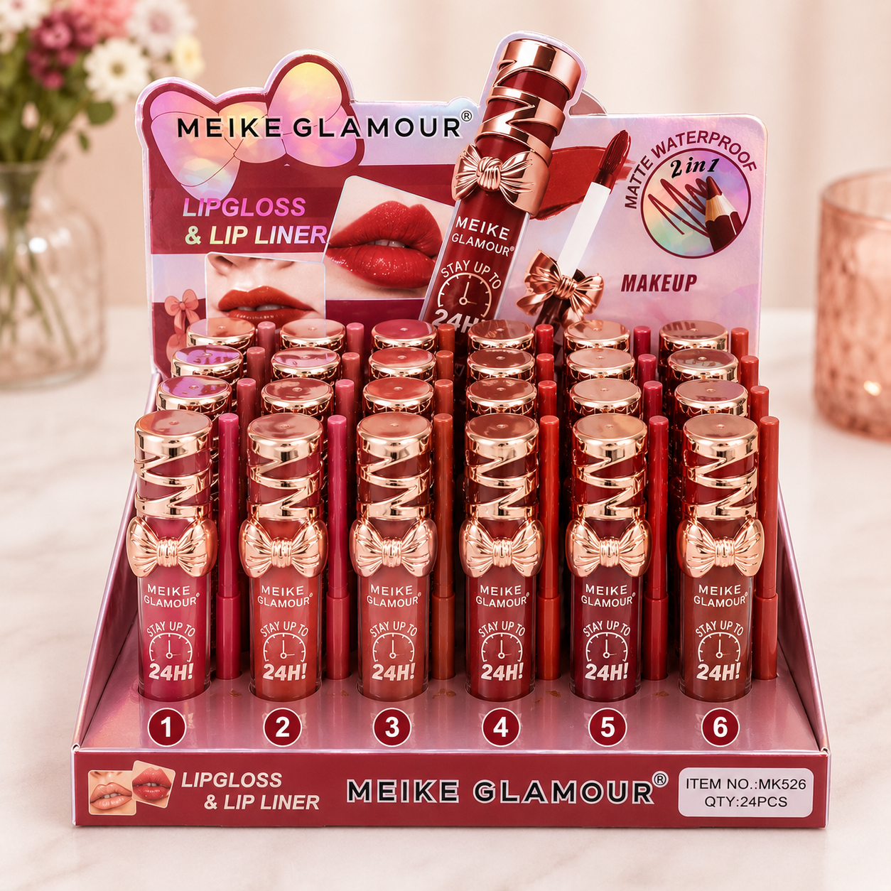 2-in-1 Lip Gloss & Lip Liner by Meike Glamour πβ¨