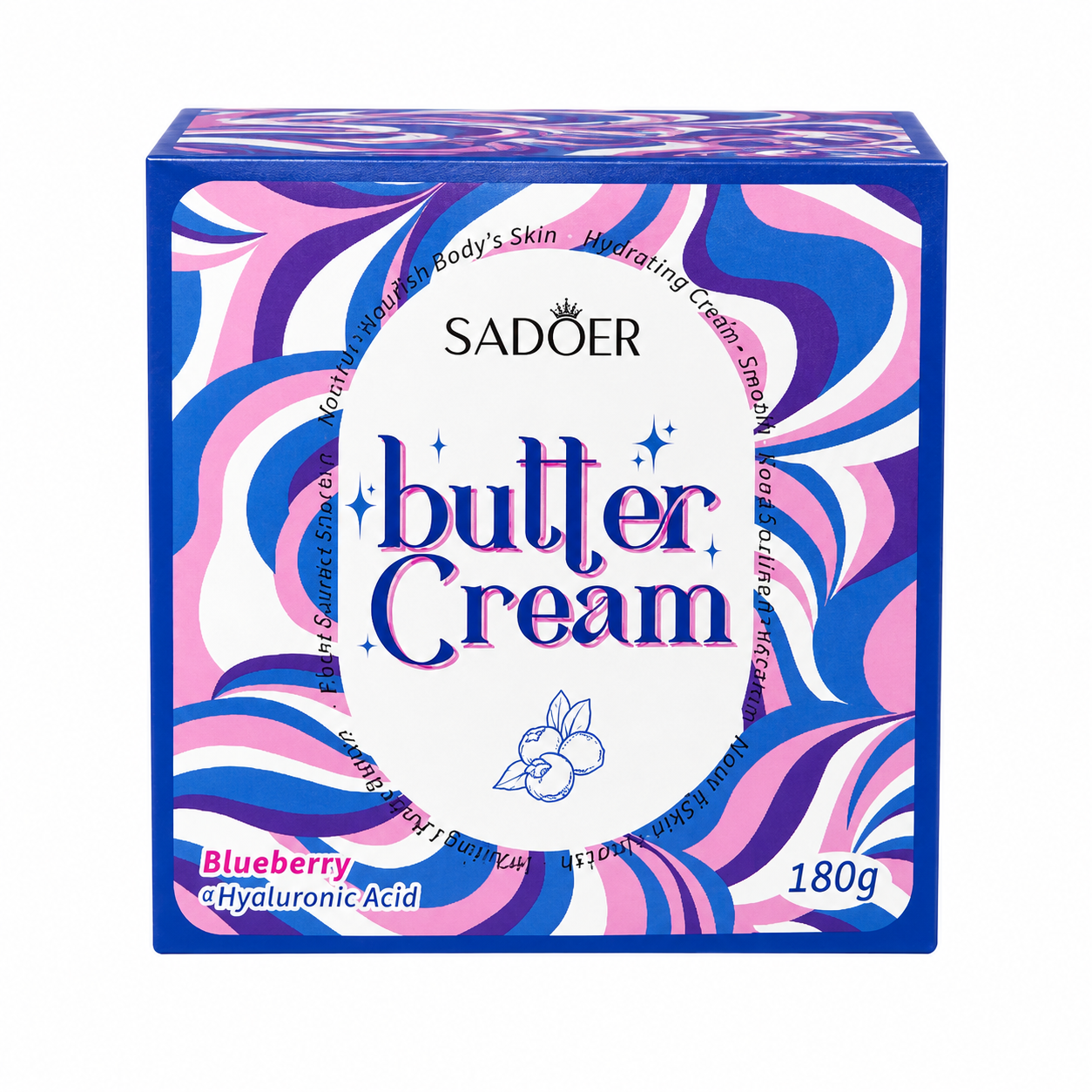 SADOER Butter Cream – Blueberry Body Butter (180g)