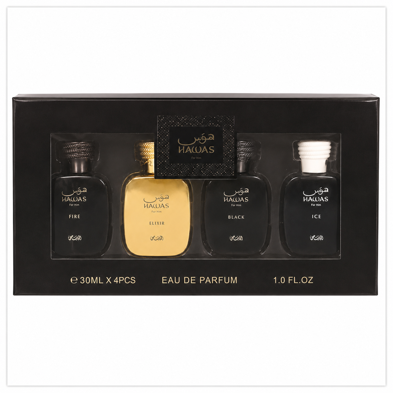 Estuche de perfume de 4 piezas para él