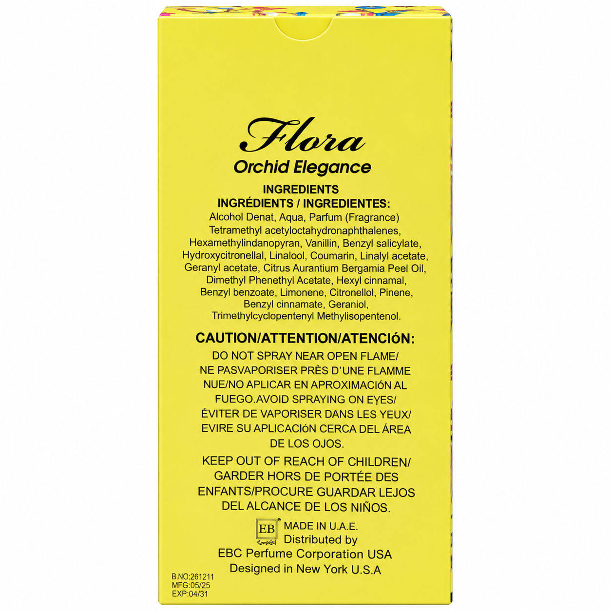 Flora Orchid Elegance – Eau de Parfum 100ml / 3.3 oz