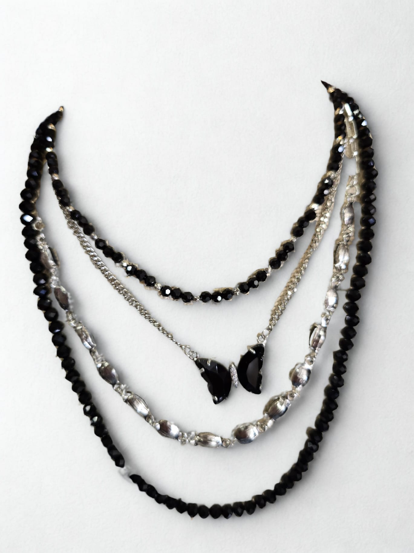 Butterfly Layered Necklace Set
