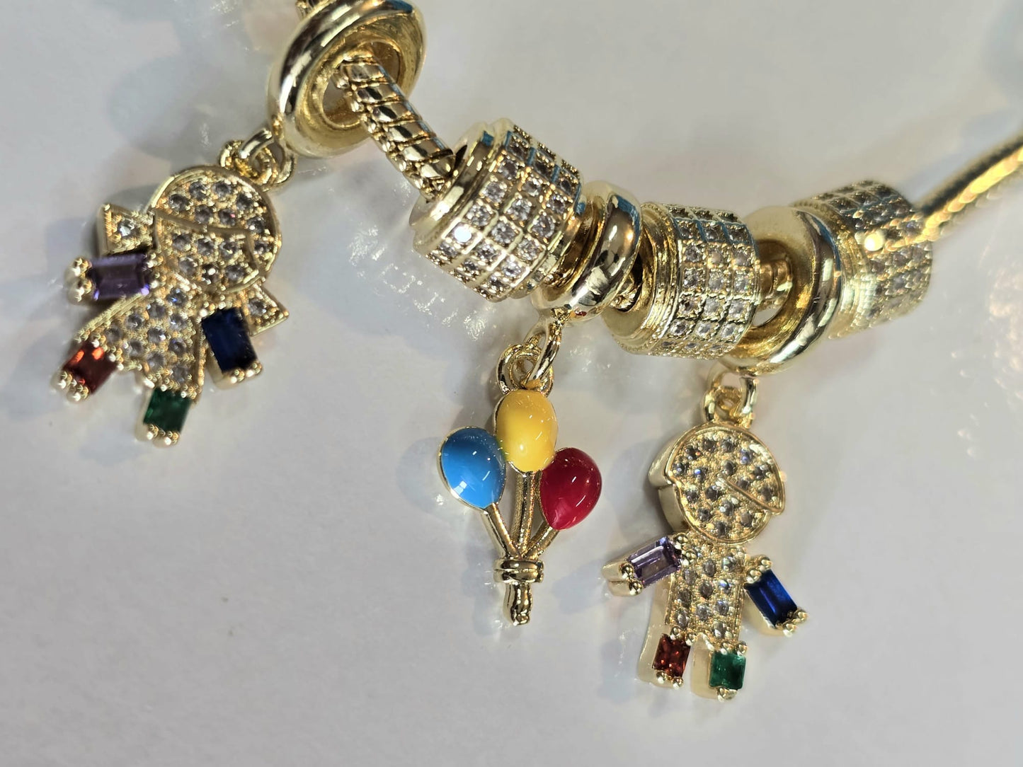 π Up & Away Balloon Charm Bracelet
