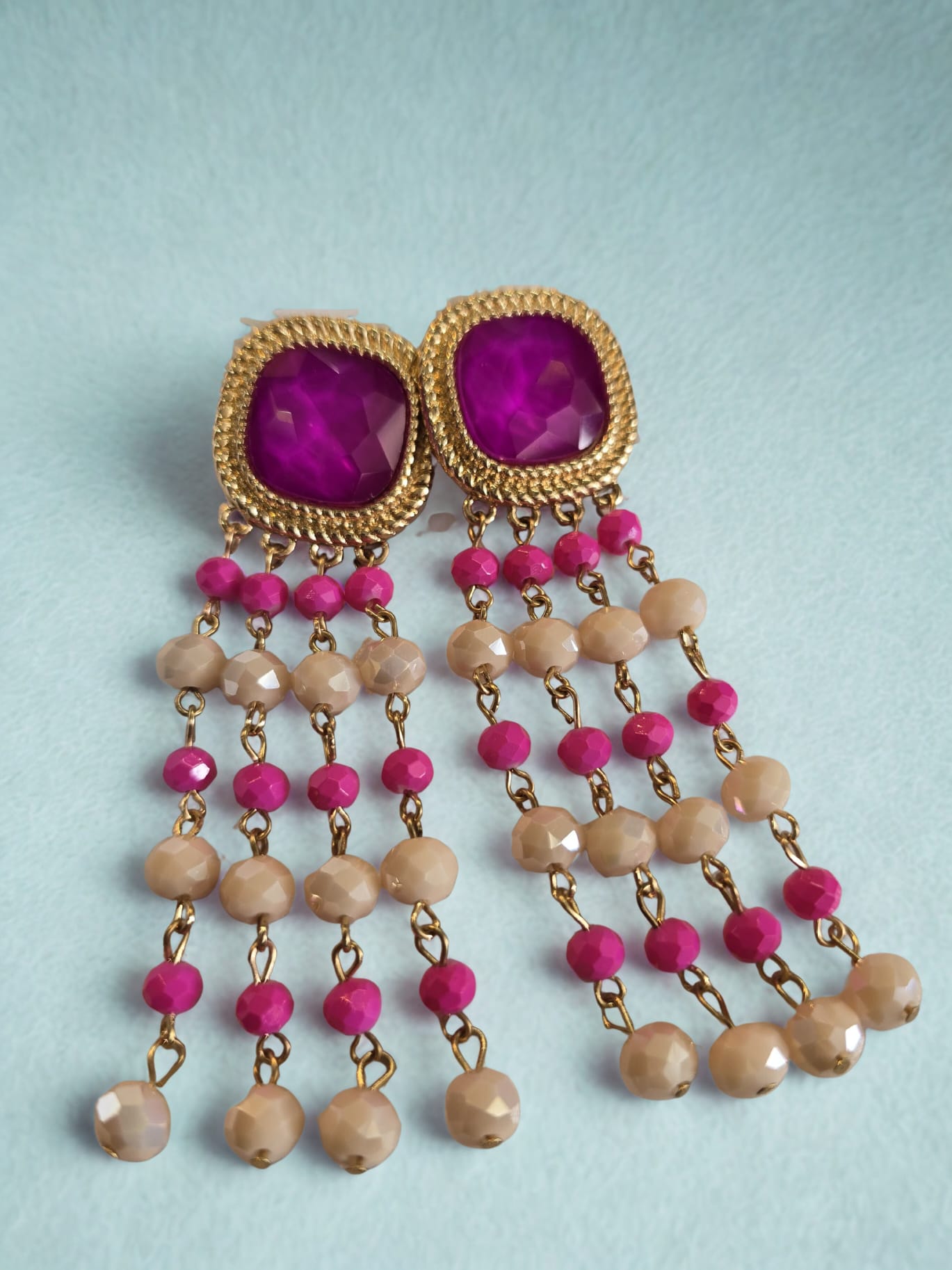 Crystal Dangle Statement Earrings