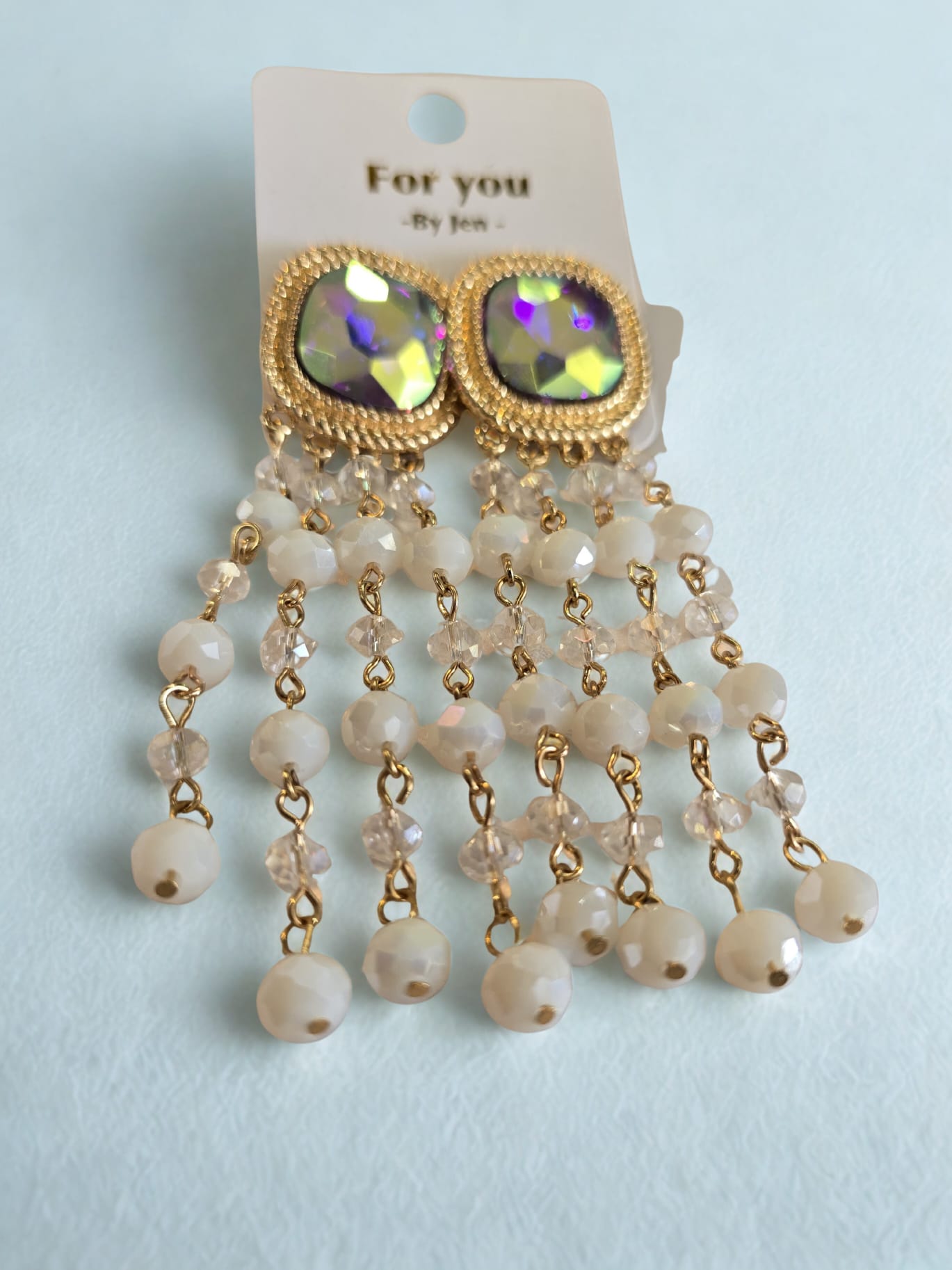 Crystal Dangle Statement Earrings
