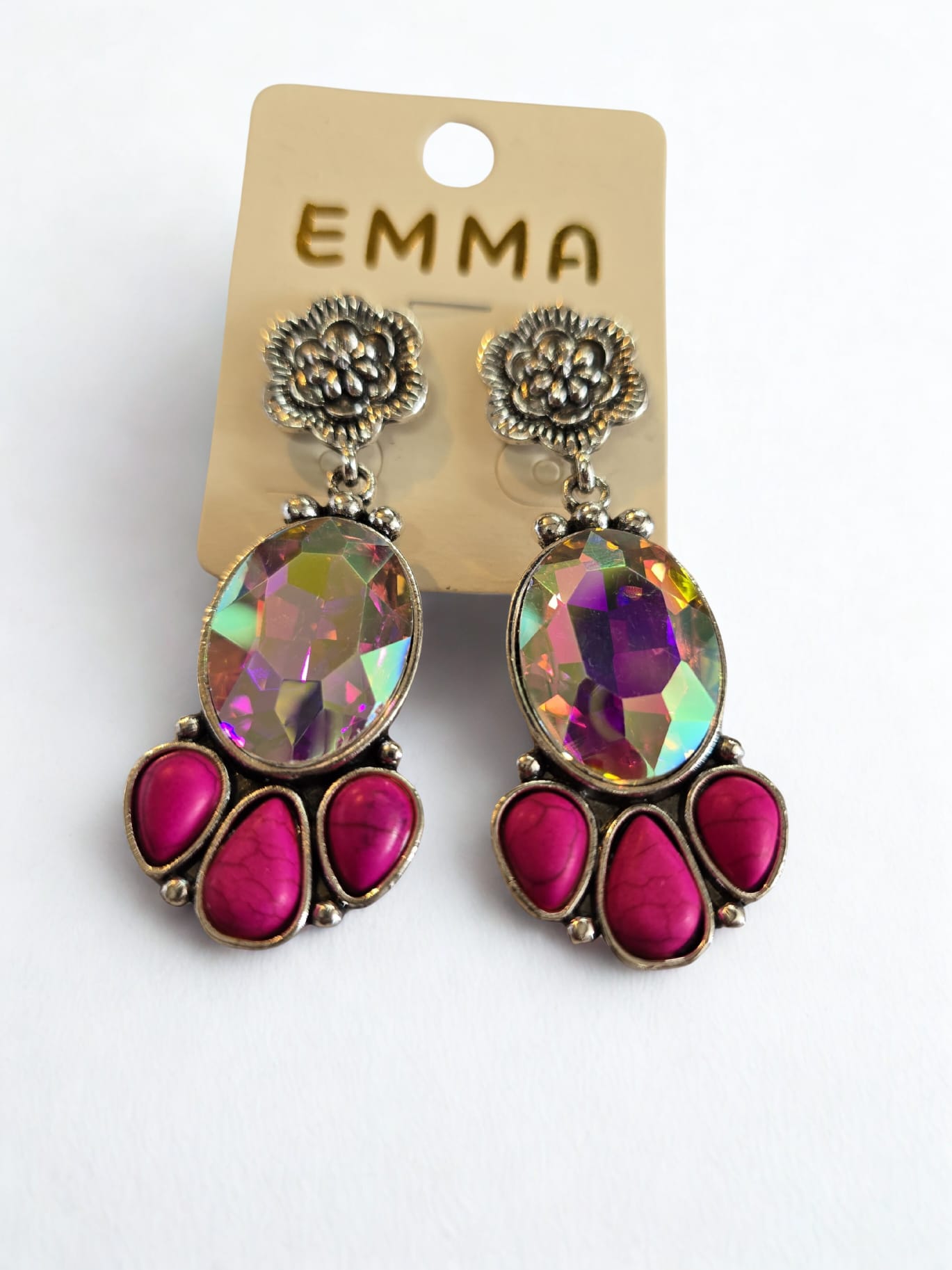 Emma Crystal Drop Earrings – 2 Color Options