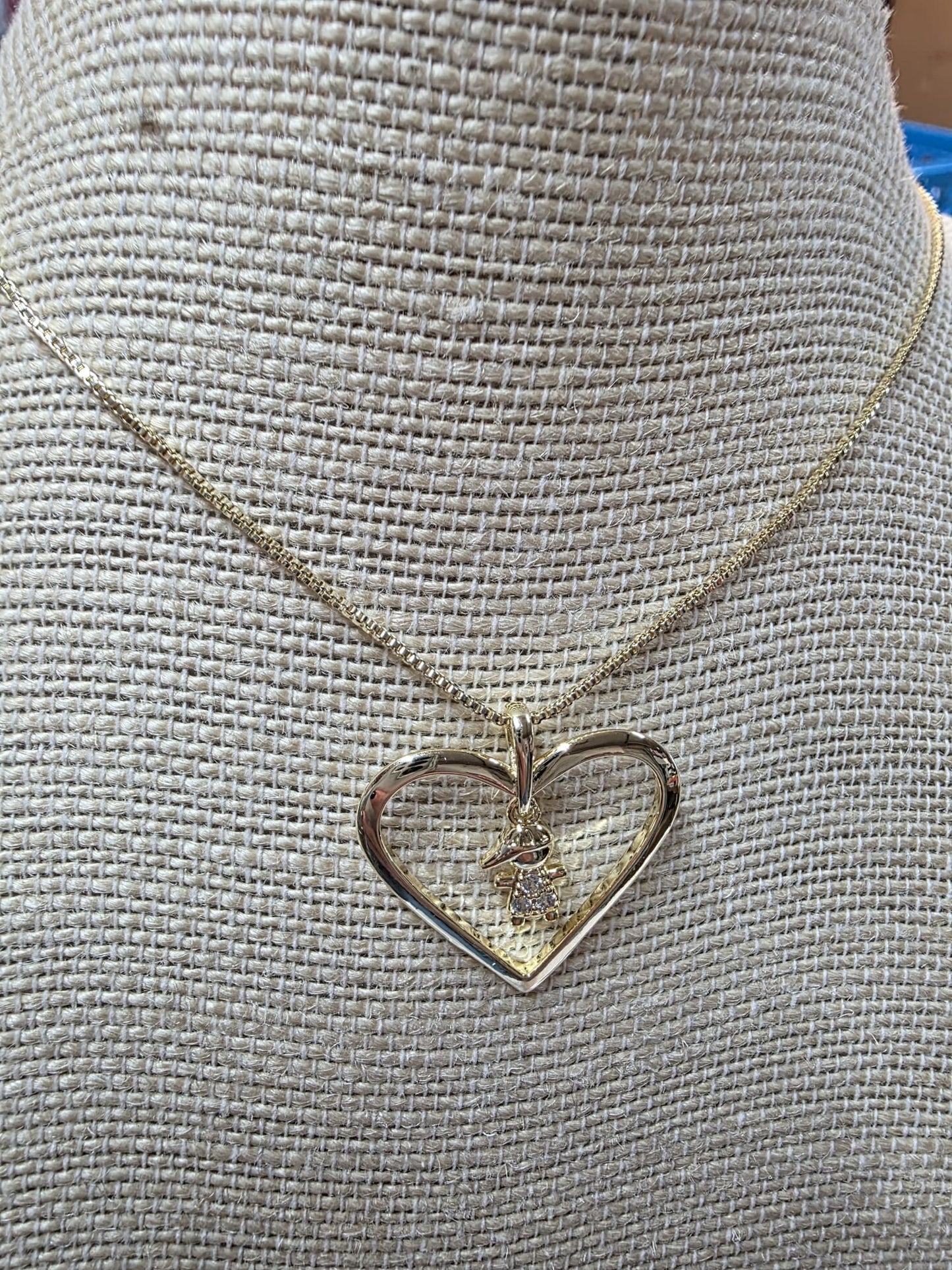 π Mommy & Me Heart Necklace Set