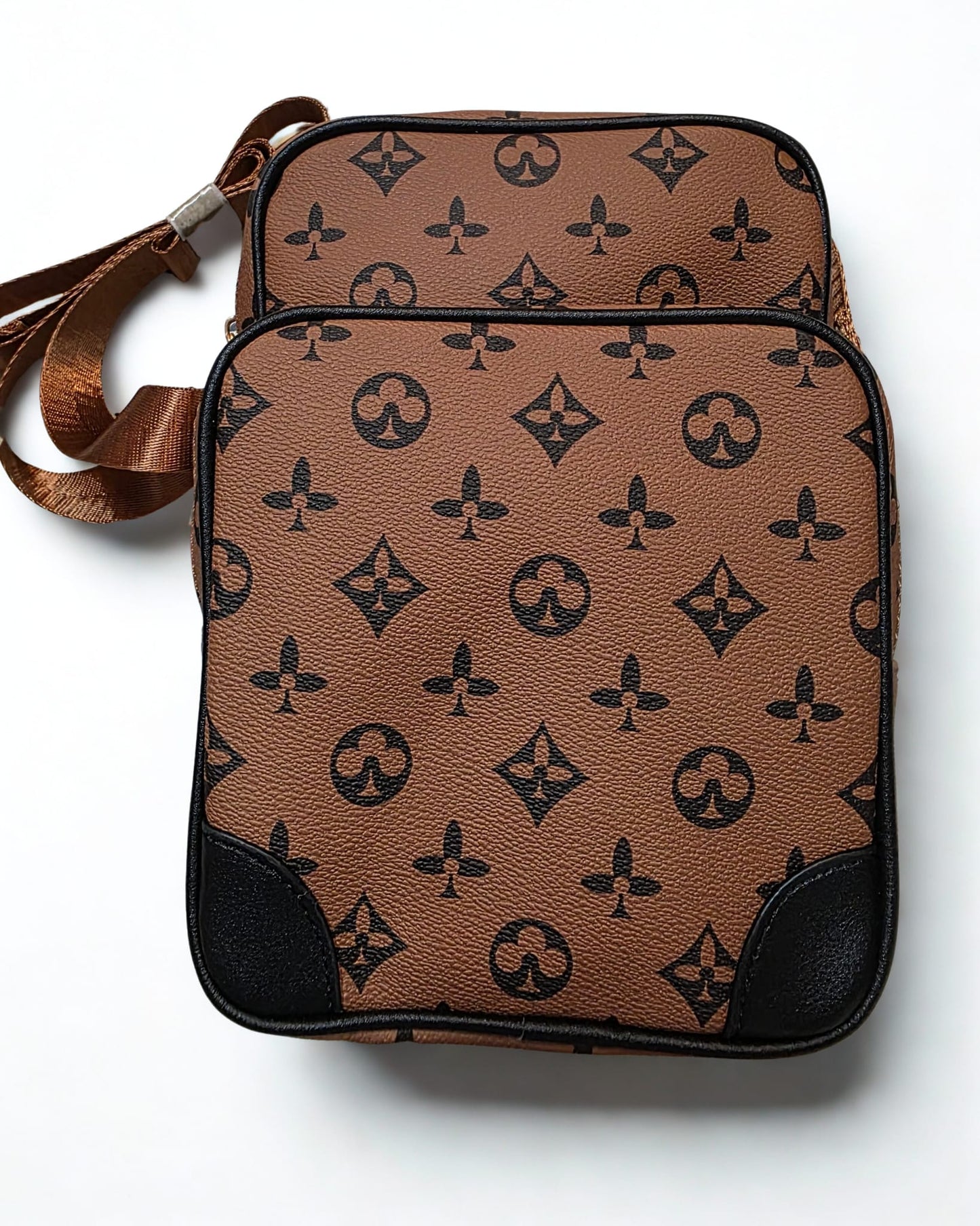 ✨ Stylish Mini Backpack with Monogram Print