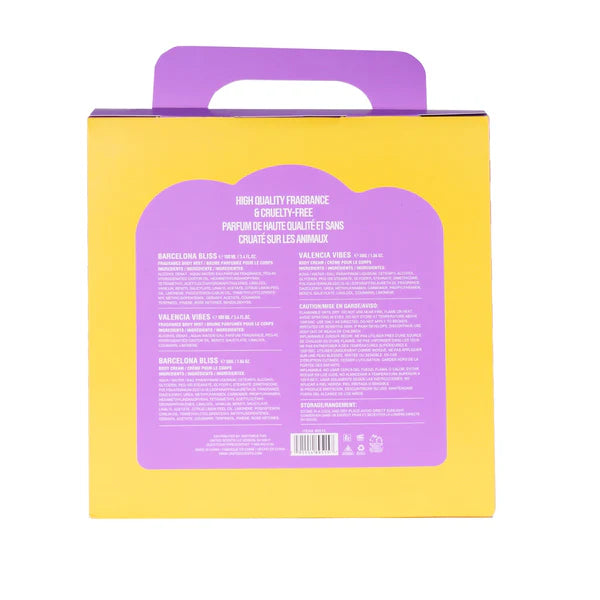 Valencia Vibes, Barcelona Bliss Body Mist & Cream Gift Set