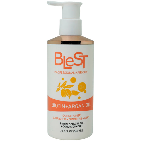 Blest Champú y Acondicionador con Biotina + Aceite de Argán