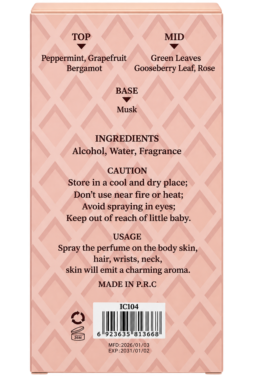 Sweet Ice Cream Perfume Collection – Vanilla Cream, Pineapple Coconut & Chocolate Brownie – 100ml