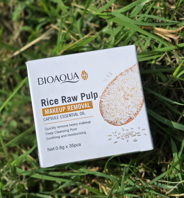 BIOAQUA Rice Raw Pulp – Makeup Removal Capsules