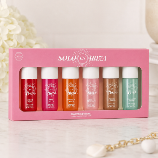 6-Piece Set, Body & Hair Fragrance Mist And Body Cream Gift Box