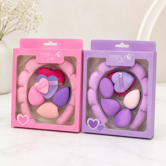 Simply Bella 7-piece Makeup Sponge & Spa Headband Beauty Set