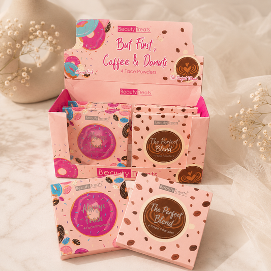 Beauty Treats "But First, Coffee & Donuts" 4-Color Face Powder Palette