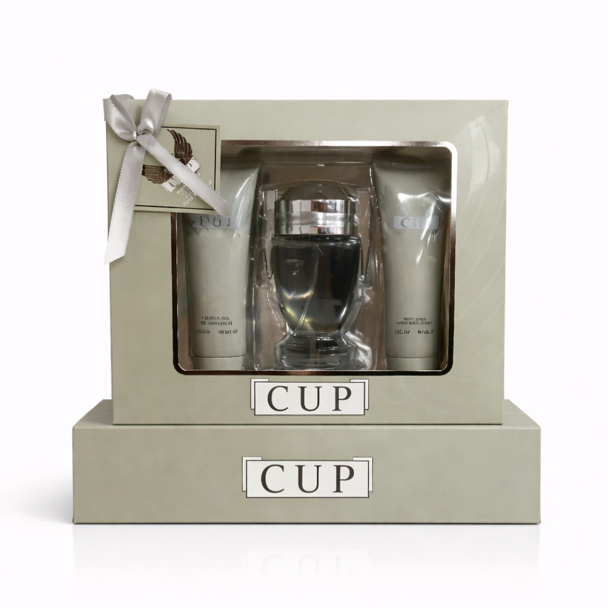 Copa 🏆 Juego de regalo de 3 piezas de Eau de Parfum, gel de ducha y loción