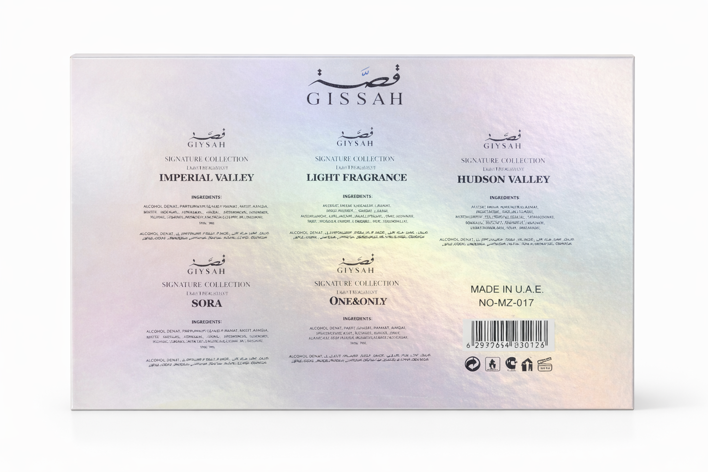 Gissah - Legend of Valleys 💌 Set de regalo de 5 perfumes Eau de Parfum