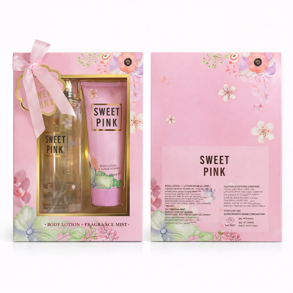 Sweet Pink 🌸 Set de Regalo de 2 Piezas Eau de Parfum y Loción