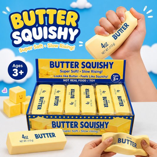 Butter Squishy Foam Toy 🧈✨