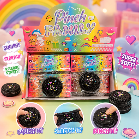 Pinch Family Stress Relief Squishy Toy 🍪✨