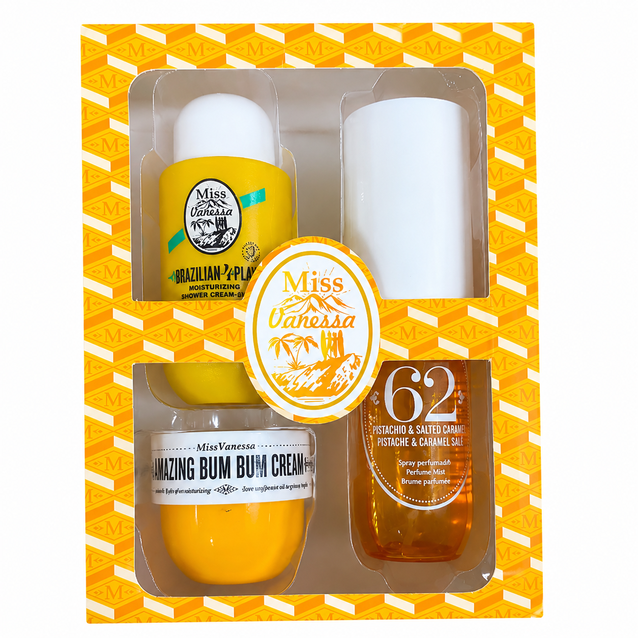 Miss Vanessa Brazilian Bum Bum Body Care Gift Set – 4-Piece Collection