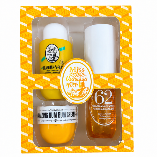 Miss Vanessa Brazilian Bum Bum Body Care Gift Set – 4-Piece Collection