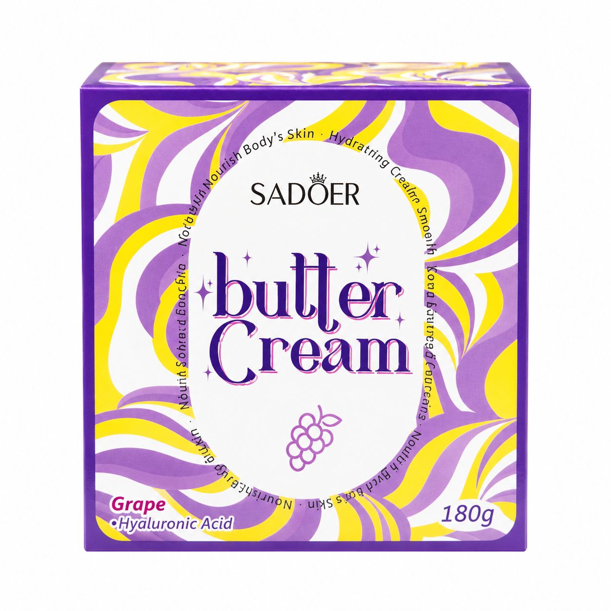 SADOER Butter Cream – Grape Body Butter (180g)
