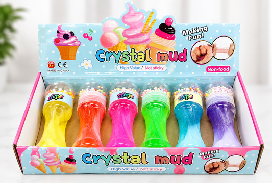 Ice Cream Fun Swirl Crystal Mud Slime