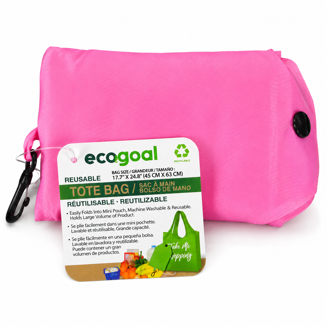 Ecogoal Reusable Foldable Shopping Tote Bag