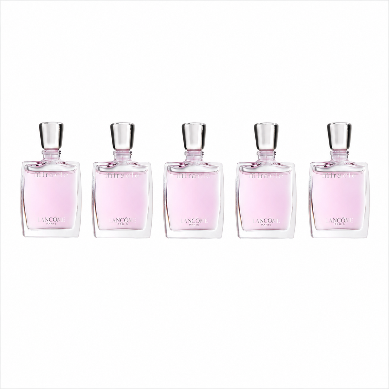Lancome Miracle 5pcs Mini Set: 5 x 0.16 oz Eau De Parfum ( Original)