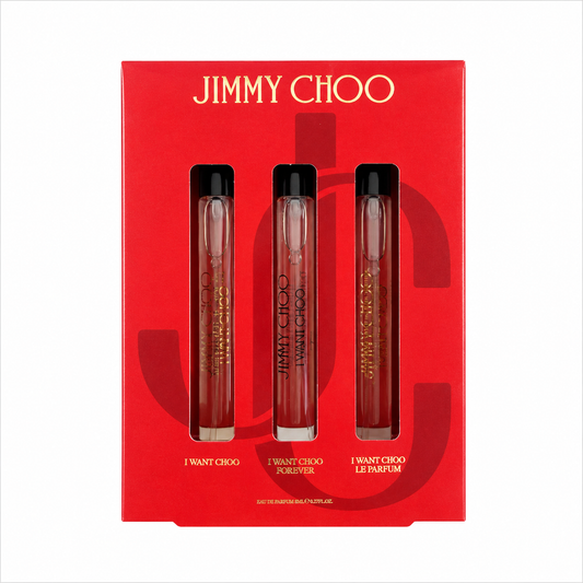 I WANT CHOO de Jimmy Choo | Estuche de regalo de 3 mini piezas: 10 ml cada una (Original)