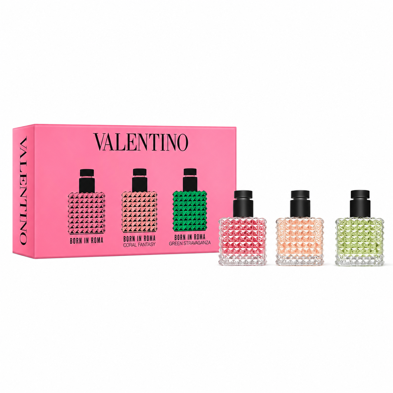 Valentino Perfume Mini Gift Set for Women: Born in Roma Donna Trio Discovery Set (Original)