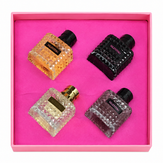 Mini Set de Regalo de Fragancias – Colección de 4 Piezas (30 ml cada una)