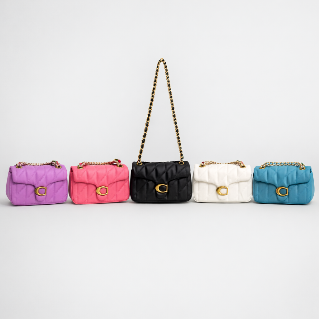 Shoulder Bag With Pillow Quilting