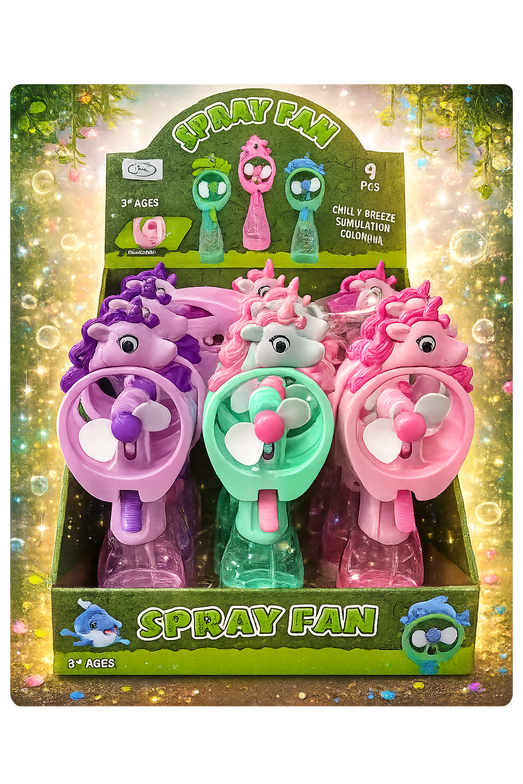 Ventilador Rociador de Unicornio