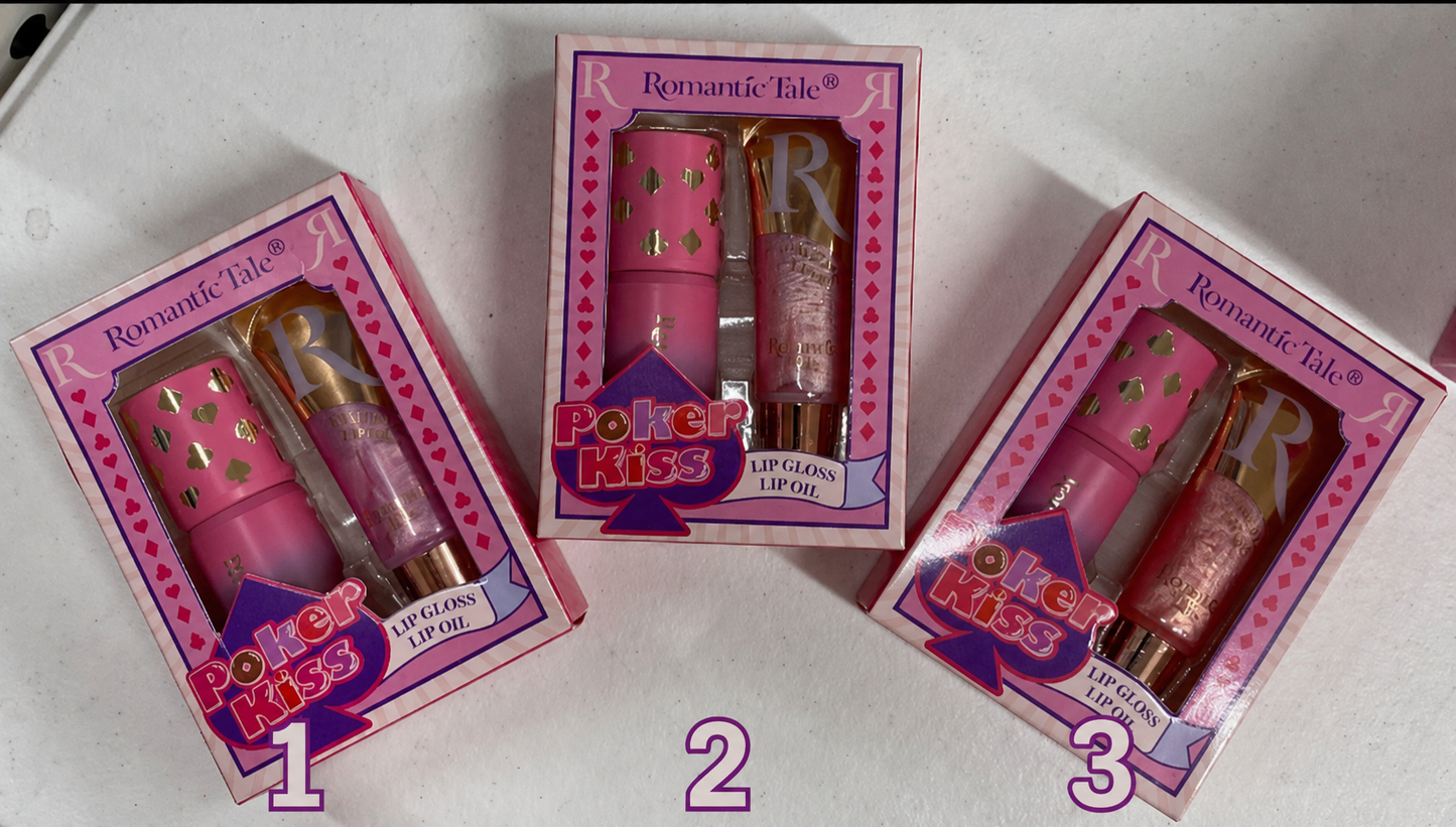 Poker Kiss 2-pc Lip Gloss & Lip Oil Set