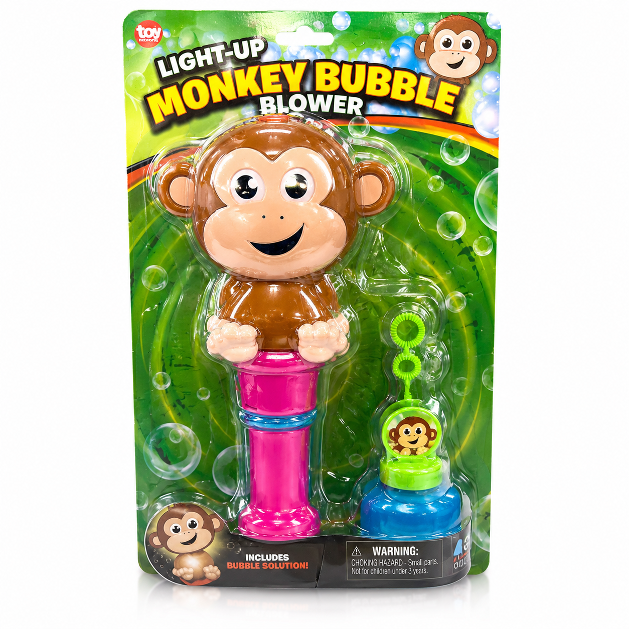 Soplador de burbujas mono