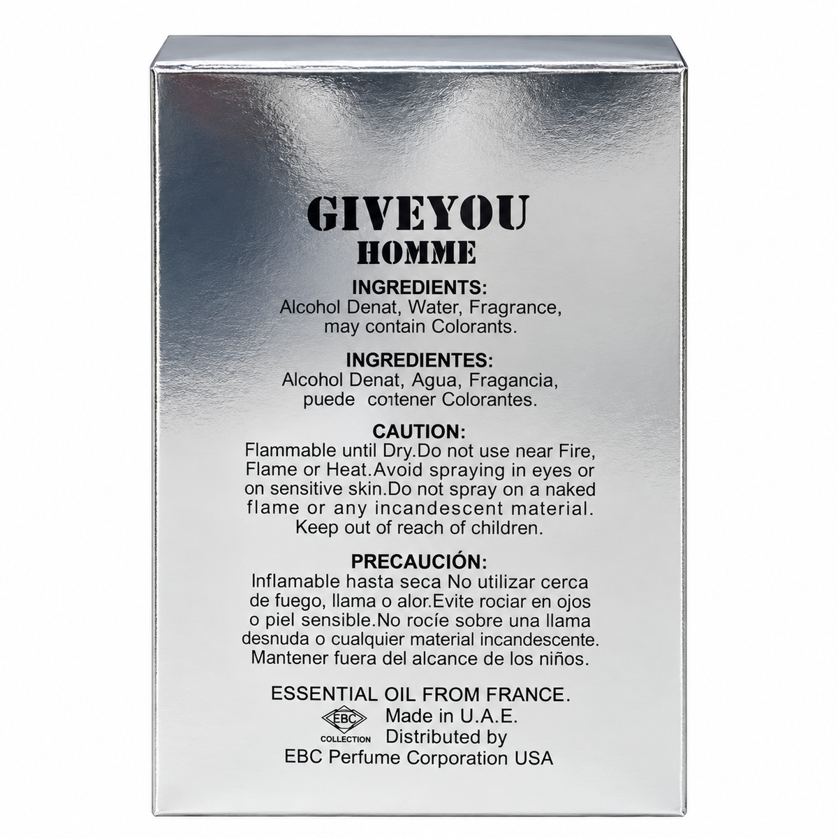 Give You Homme Aquaman – 100ml / 3.4 oz