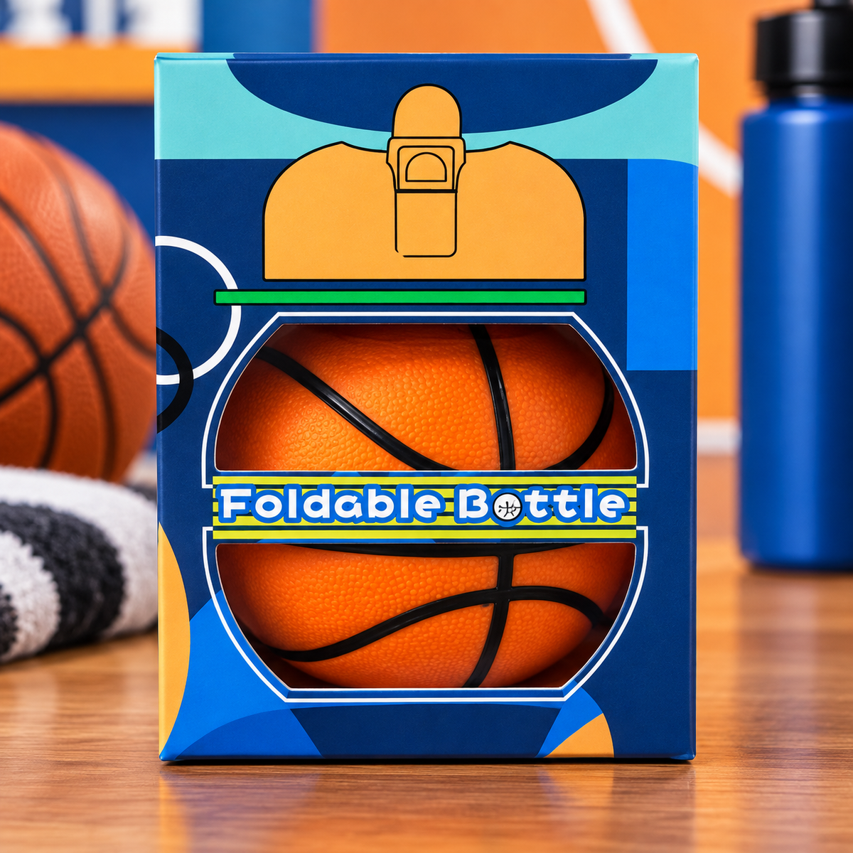 Foldable Basketball Bottle – 550 ml