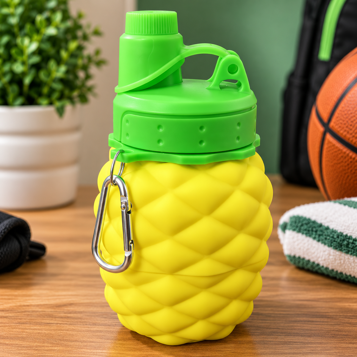 Collapsible Pineapple Water Bottle