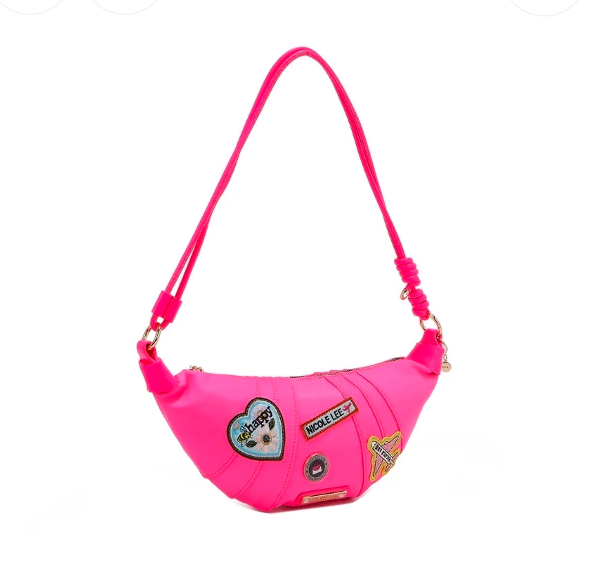 Bolso Croissant con Parches de Colores