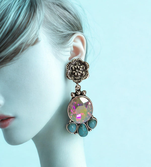 Emma Crystal Drop Earrings – 2 Color Options