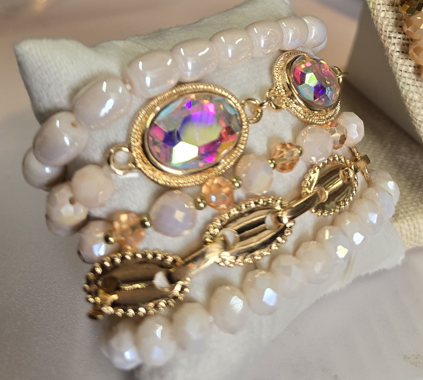✨ 5-Piece Stackable Bracelet Set – Multiple Colors Available