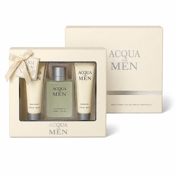 Acqua for Men 🤽 3-Piece Eau de Parfum, Shower Gel & Lotion Gift Set