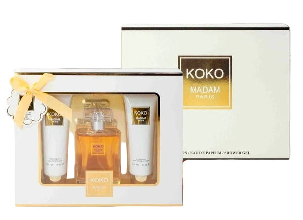 Koko Madam🤍 3-Piece Eau de Parfum, Shower Gel & Lotion Gift Set