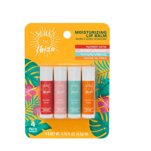 Moisturizing Lip Balm Set 4pk